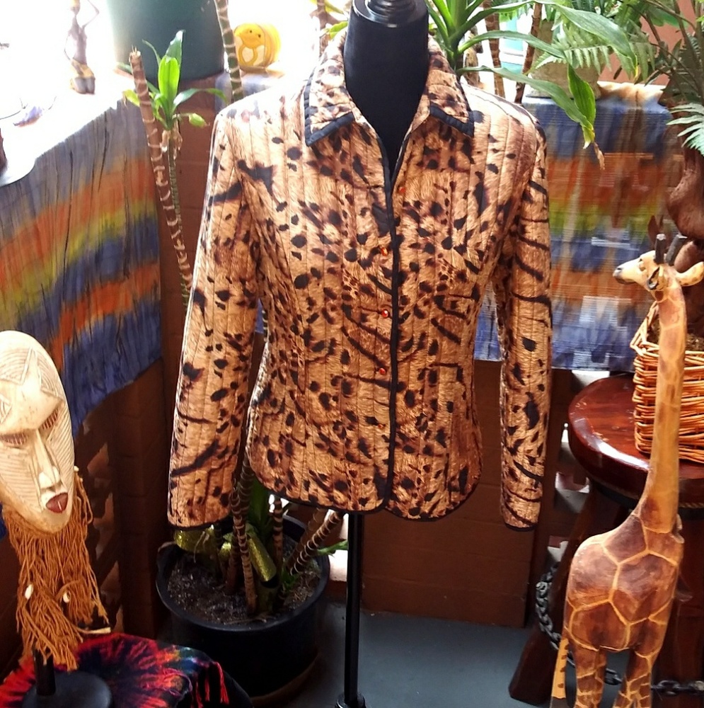 Silkland Leopard Print Jacket